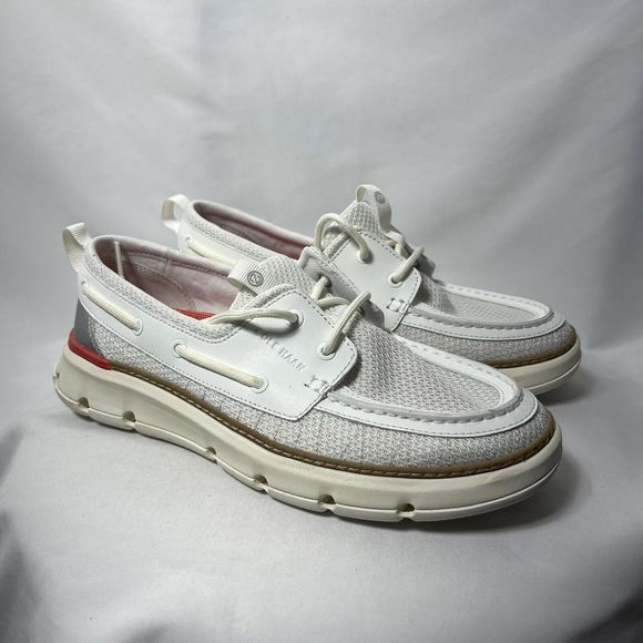BLACK AND WHITE BOAT SHOES main image 0